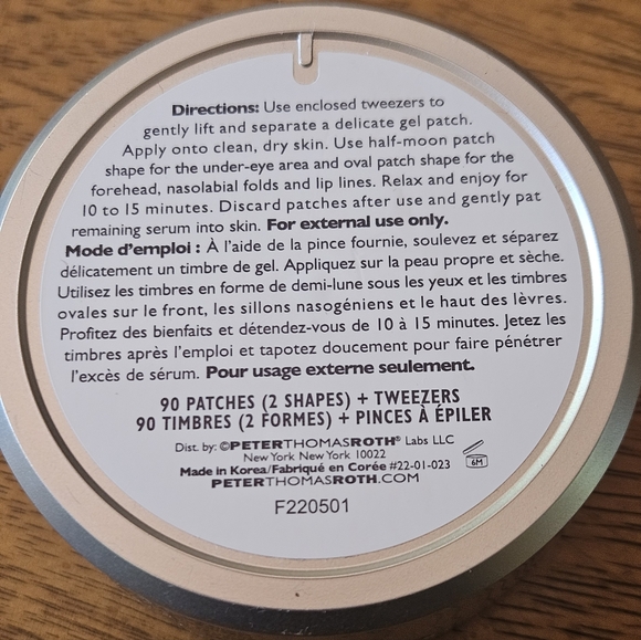 Peter Thomas Roth FirmX Face & Eye Patches - Black and Silver - Picture 3 of 4